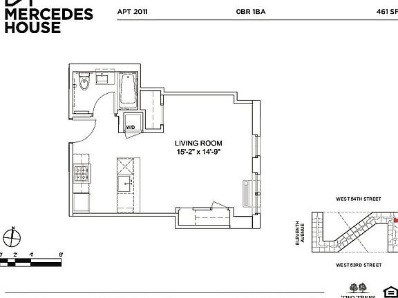 2nd image of 550 W 54th St APT 2011