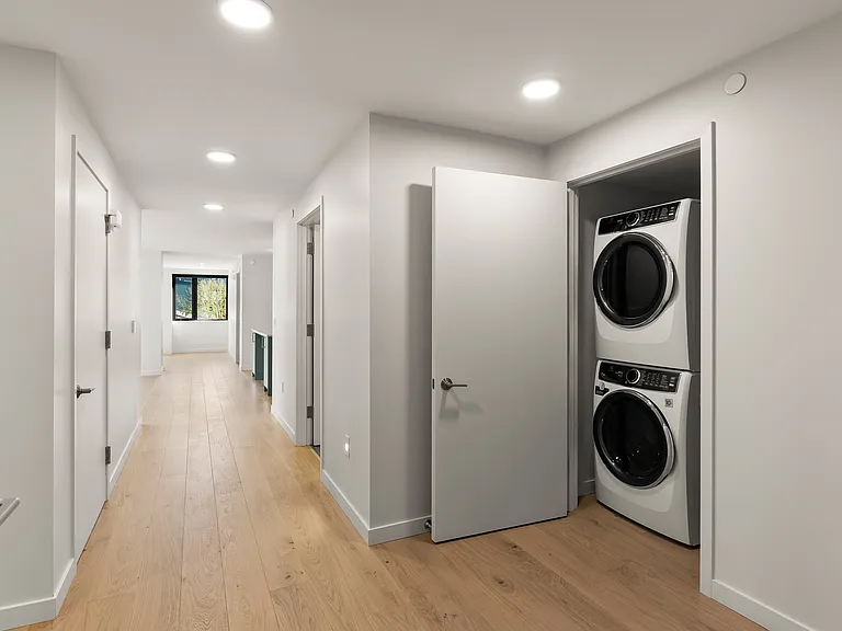 Laundry and hallway