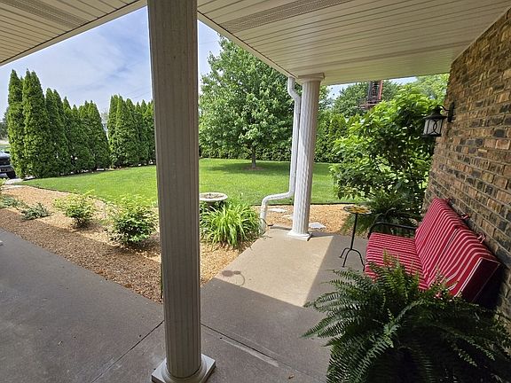 looking out from front door of unit