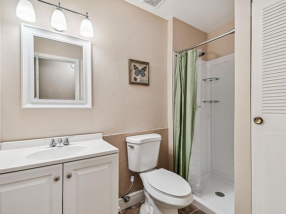 Updated bathroom with shower