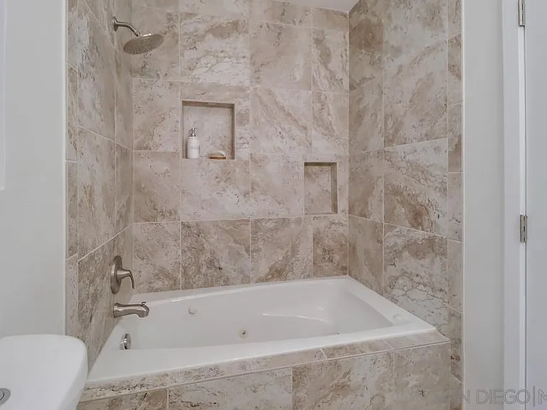 Oversized bathtub and shower