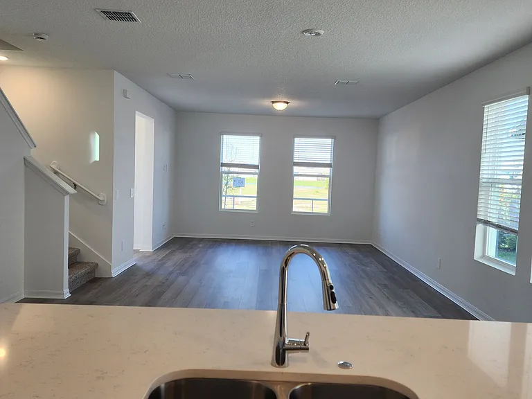 Kitchen island with stainless steel sink