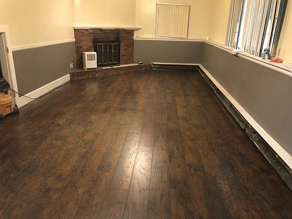 Basement fireplace family rm