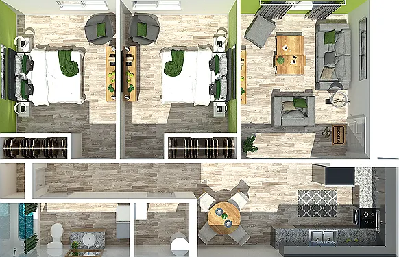 2 Bedroom | One Bathroom 2 Bedroom | One Bathroom