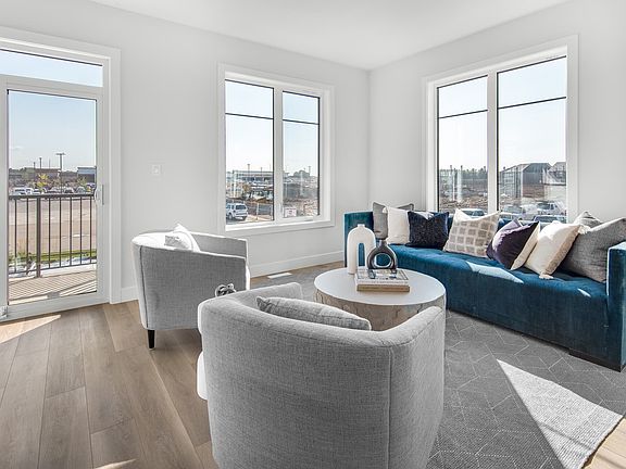 A living room in The Everly