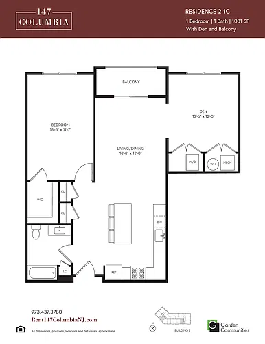 Floor plan 2-1C