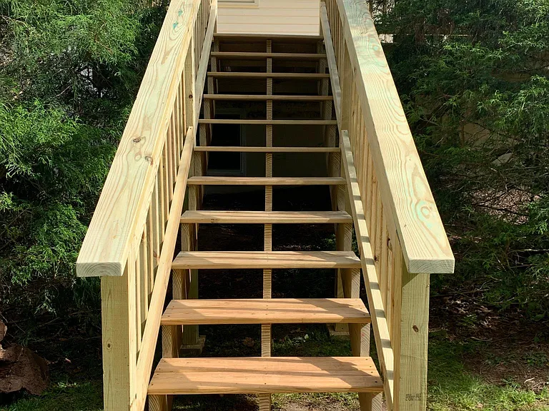 Back deck steps