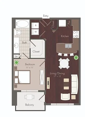Floor plan Birdsall - Renovated