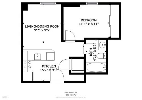 Floor plan 1101