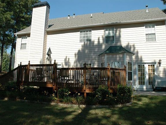 Great view of custom deck.