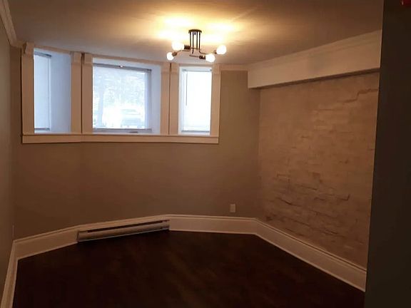 Brick wall from end to end