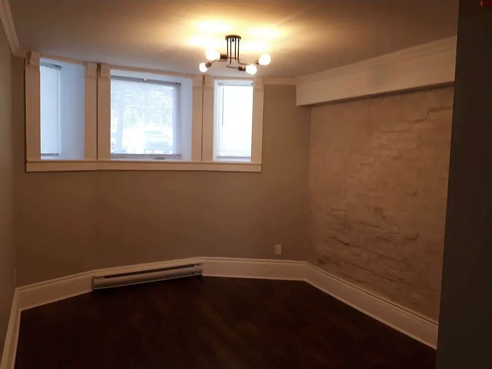 Brick wall from end to end