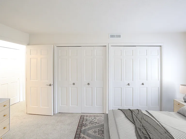 Spacious Bedroom with wall of closets