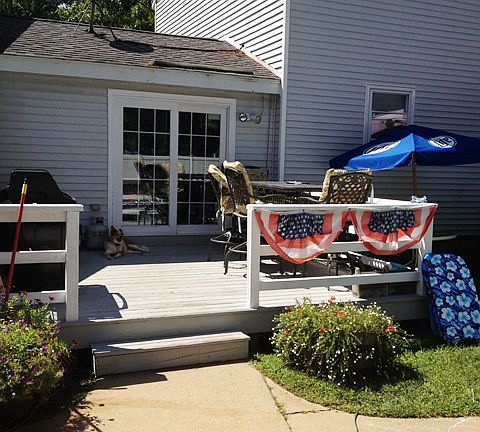 back deck & sun room