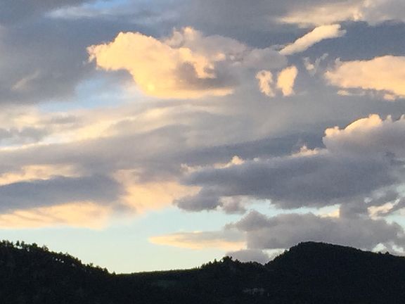 Sunset looking north