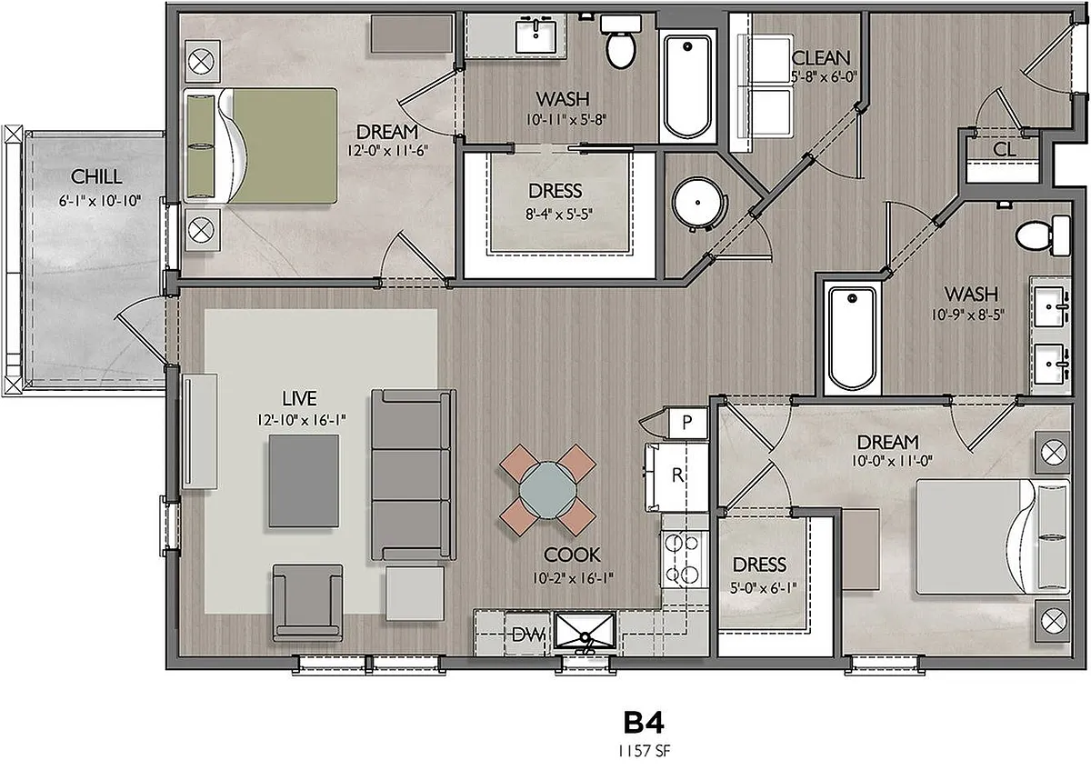 Floor plan B4