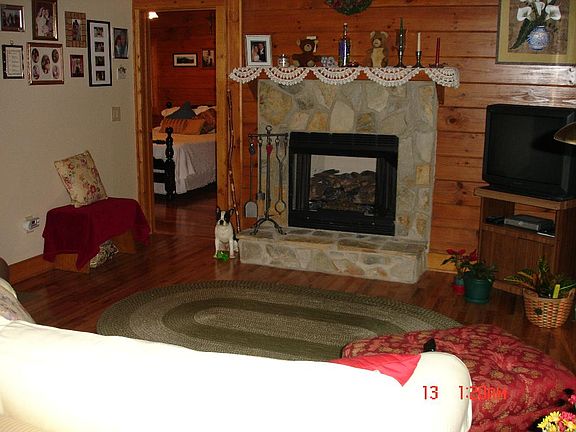 cozy fireplace - living room