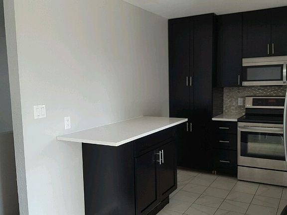 Raised kitchen island