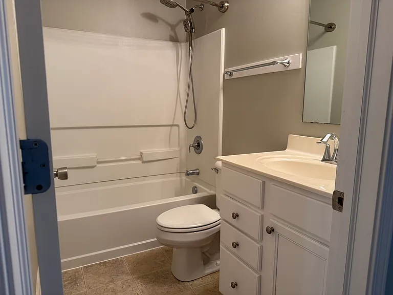 A second full bathroom upstairs.