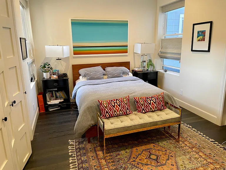 Primary Bedroom- enough room for a queen bed.