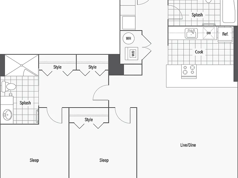 C | 2-Bedroom Floorplan C | 2-Bedroom Floorplan