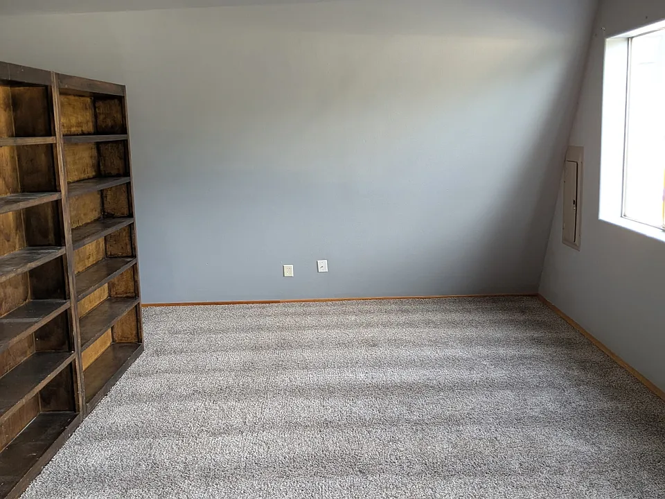 Living Room with lots of shelves