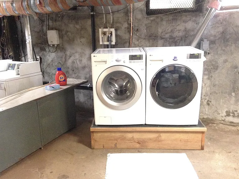 Unit-specific, private laundry in basement (new washer/dryer).