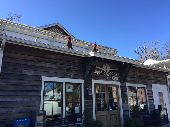 Across from Captain Woody's