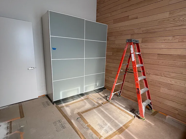 In-progress photo of Bedroom 1