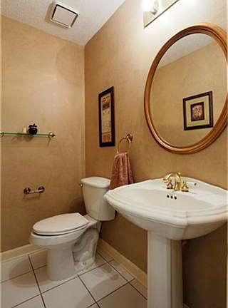 View of the guest bathroom.