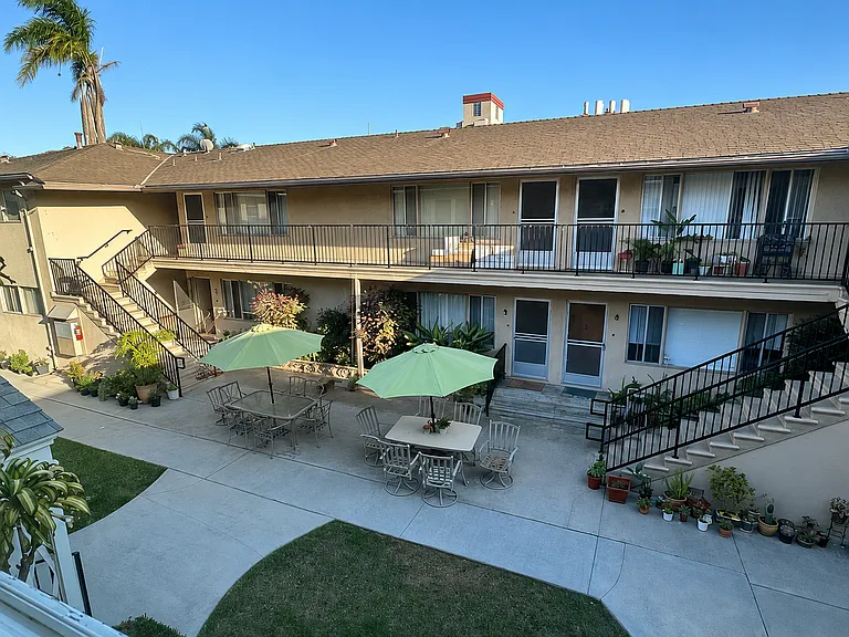 Courtyard view from bedroom