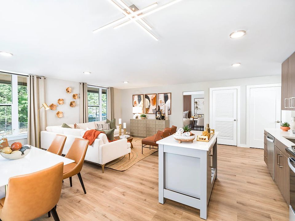 Airy interiors with open layouts and generous natural light.