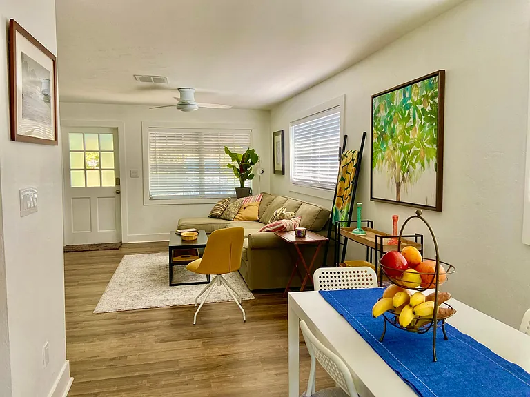View from kitchen entrance.