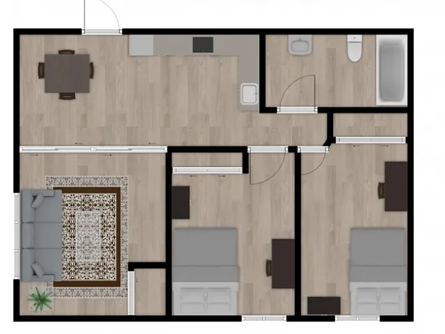 Floor plan Stoneridge 2 Bedroom Deluxe