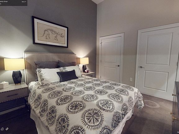 Bedroom with two closets