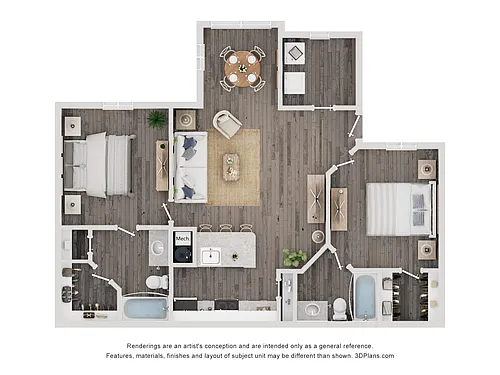 Floor plan 2 Bedroom
