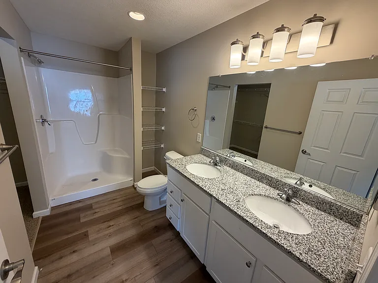 Primary bathroom in the Meadowood