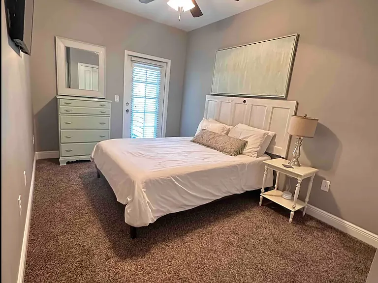 Guest Queen Bedroom #3 with private covered backporch