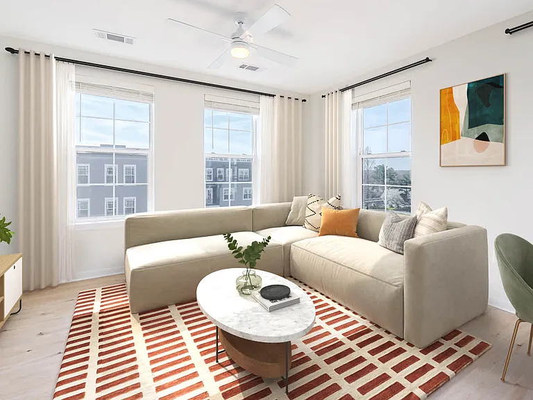 Living Room with Hard Surface Flooring