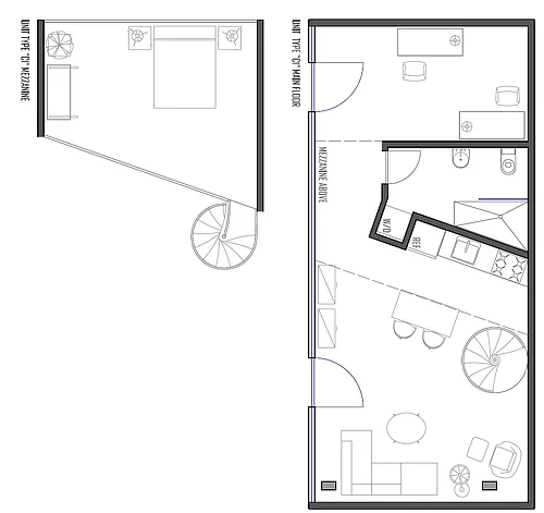 Floor plan Loft 301