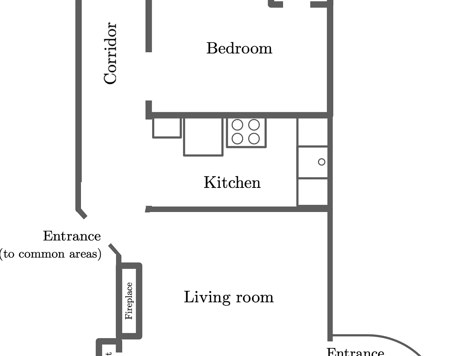 1 bed, 700 sqft, $950 — Photo 2
