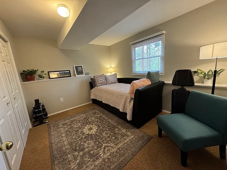 basement level bedroom