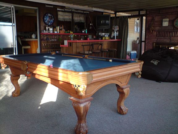 Sunroom with pool table