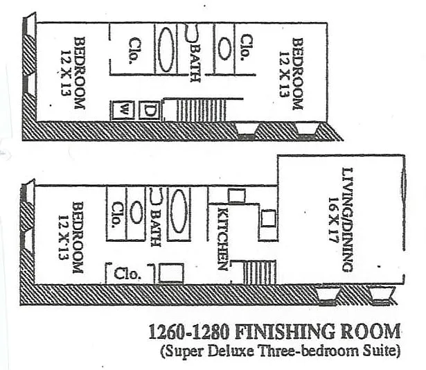 Floor plan Three Bedroom