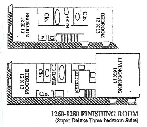 Floor plan Three Bedroom