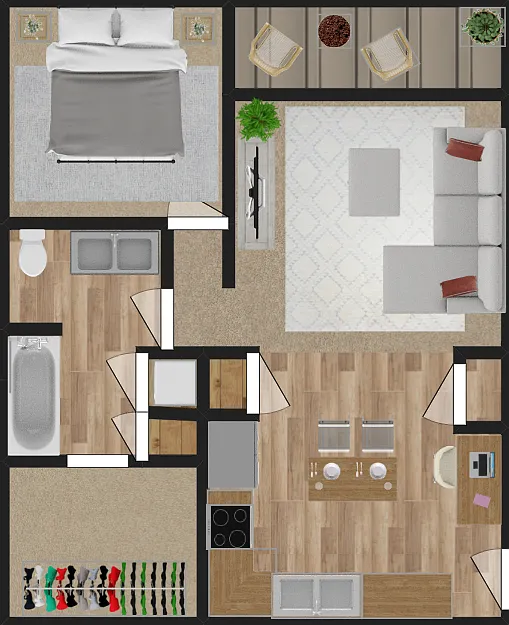 1 bed, 790 sqft, $1,550 — Photo 1