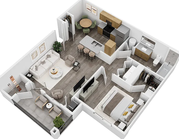 Sage Point Village Apartments 1 Bedroom 1 Bathroom Floor Plan in Ammon ID Sage Point Village Apartments 1 Bedroom 1 Bathroom Floor Plan in Ammon ID