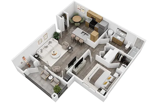 Floor plan The Sage - 1x1