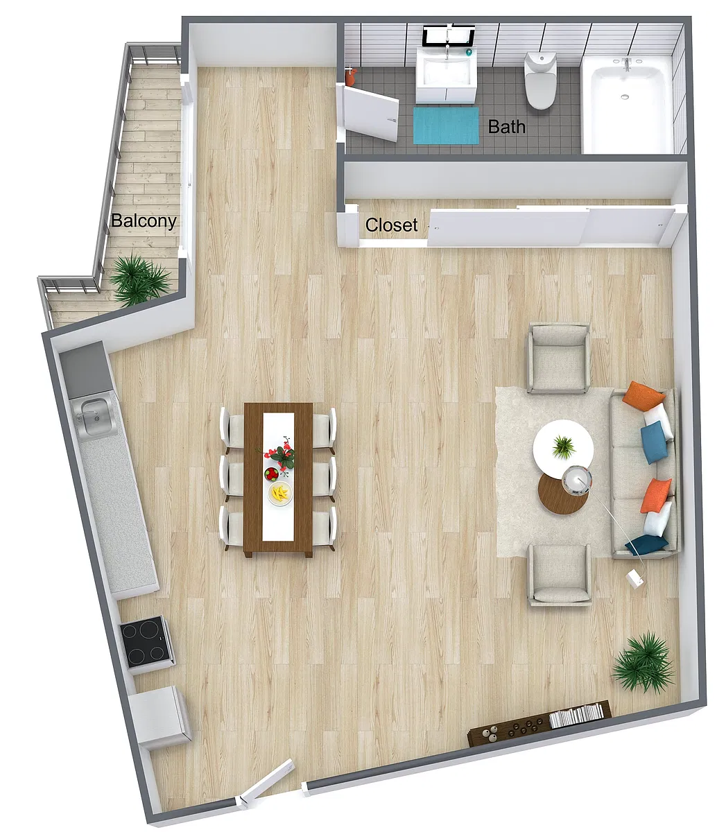 Floor plan Studio