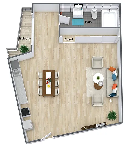 Floor plan Studio